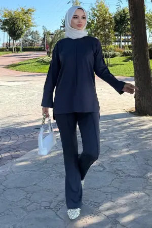 Dikiş Detaylı İkili Takım