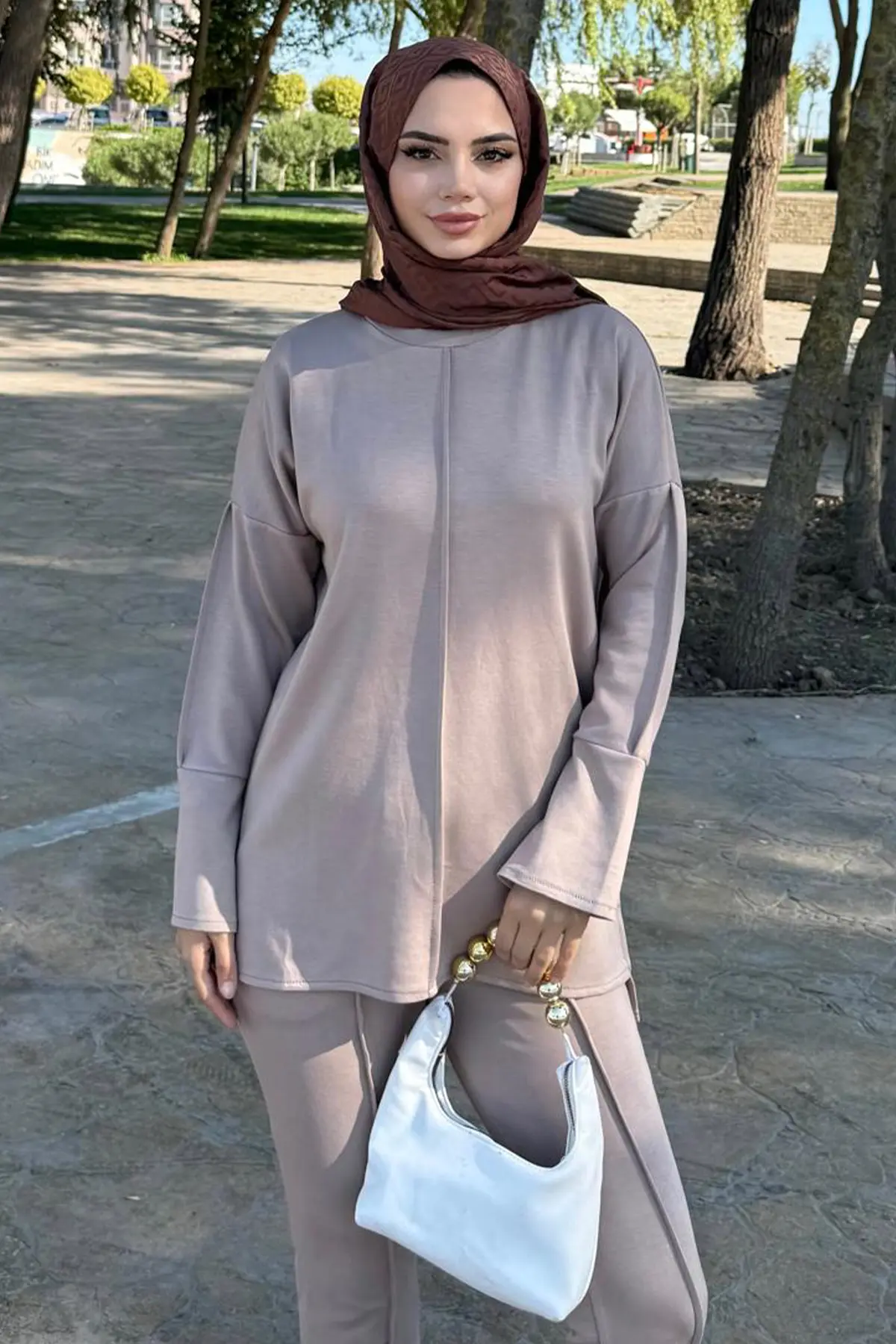 Dikiş Detaylı İkili Takım-detail