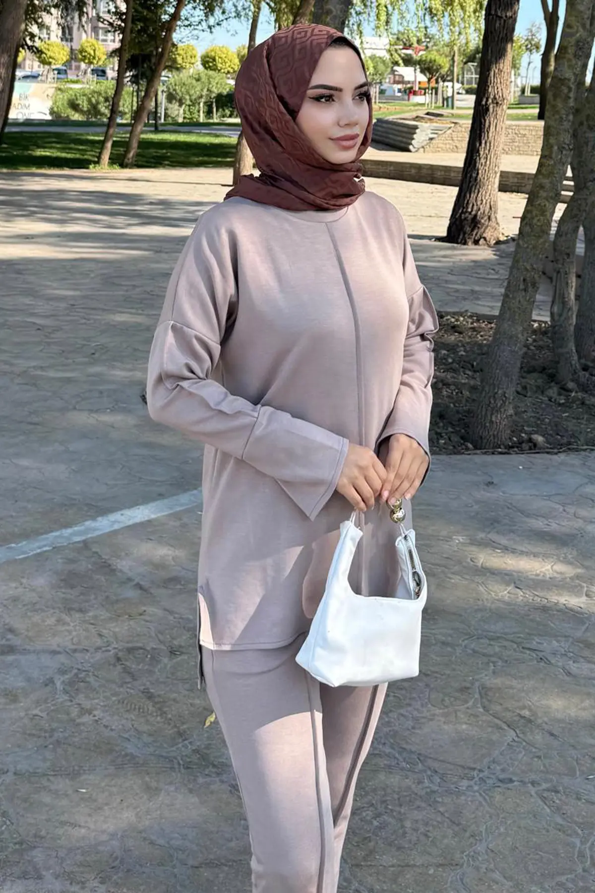 Dikiş Detaylı İkili Takım-detail