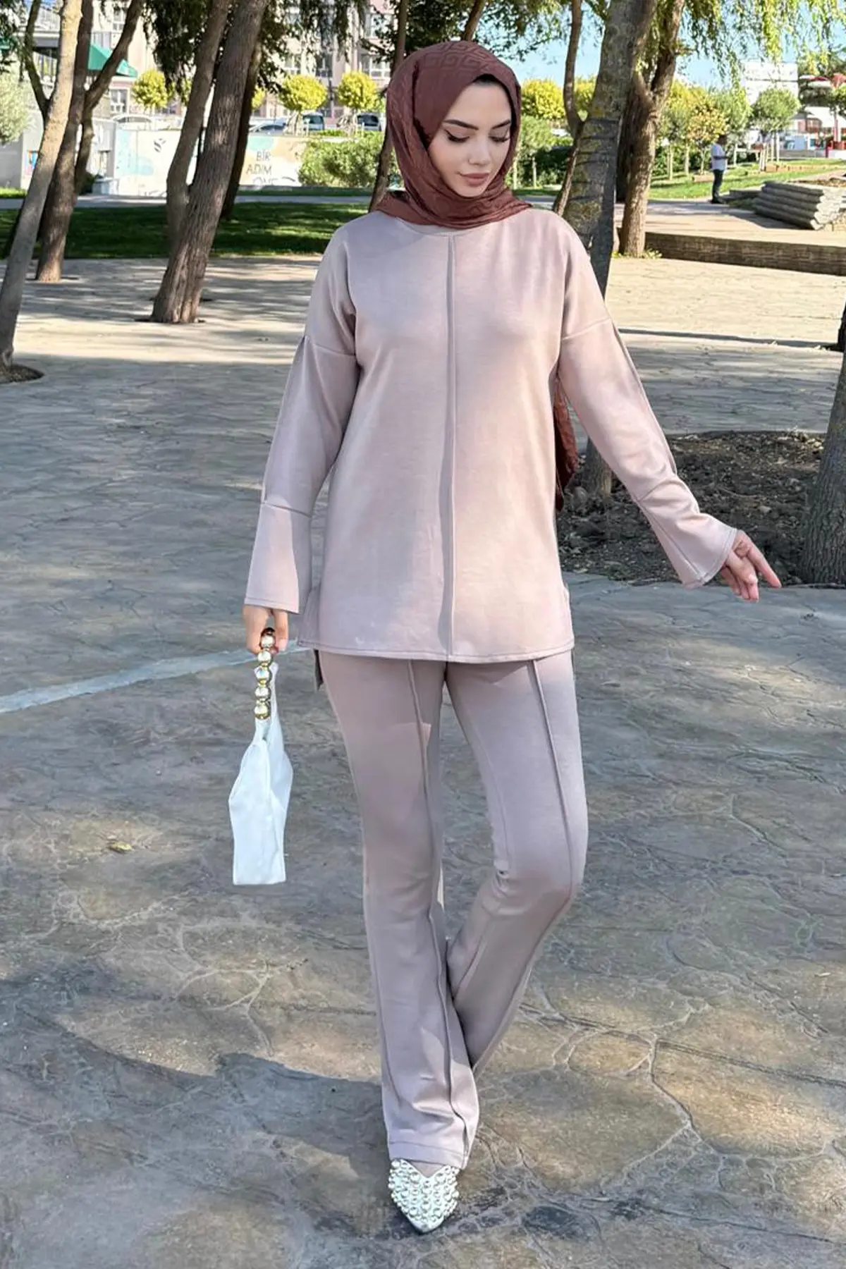 Dikiş Detaylı İkili Takım-detail