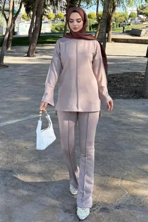 Dikiş Detaylı İkili Takım