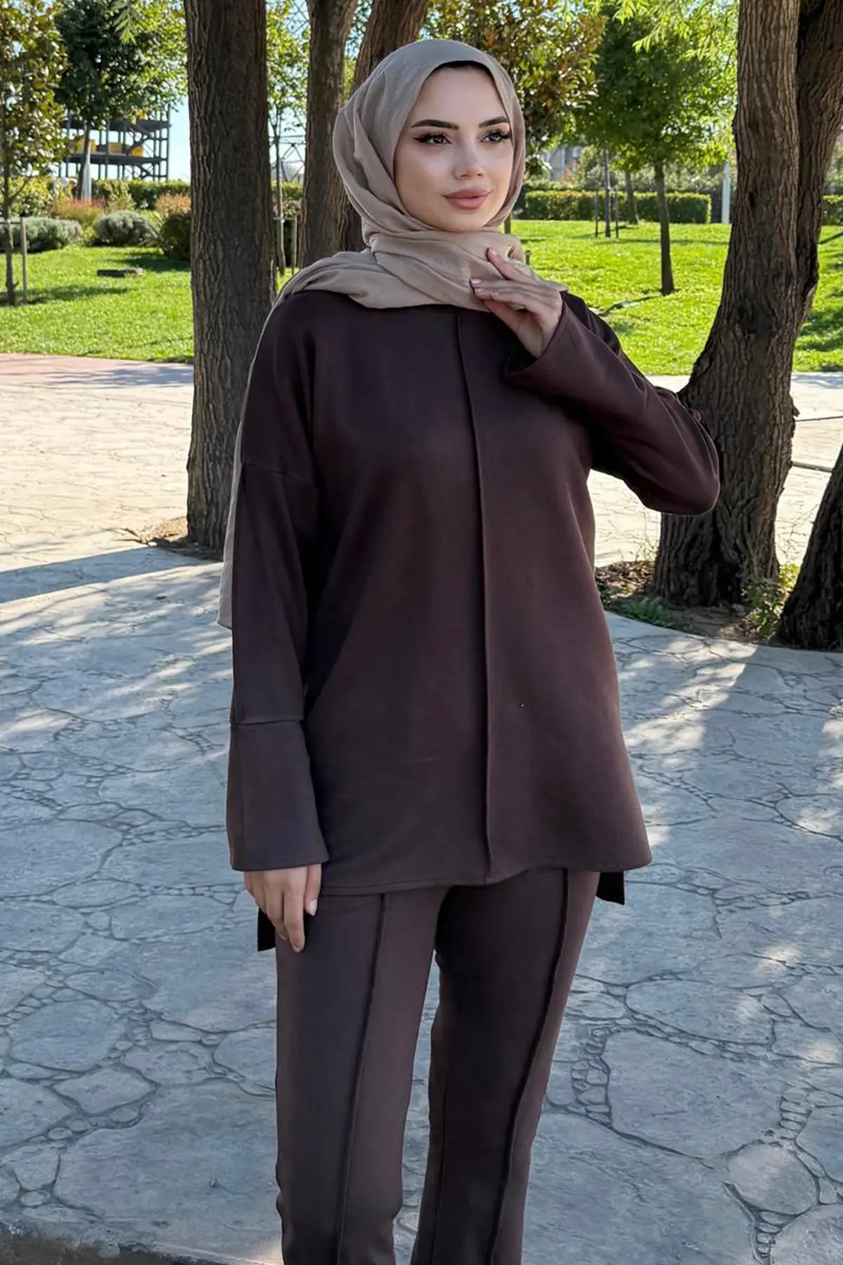 Dikiş Detaylı İkili Takım-detail