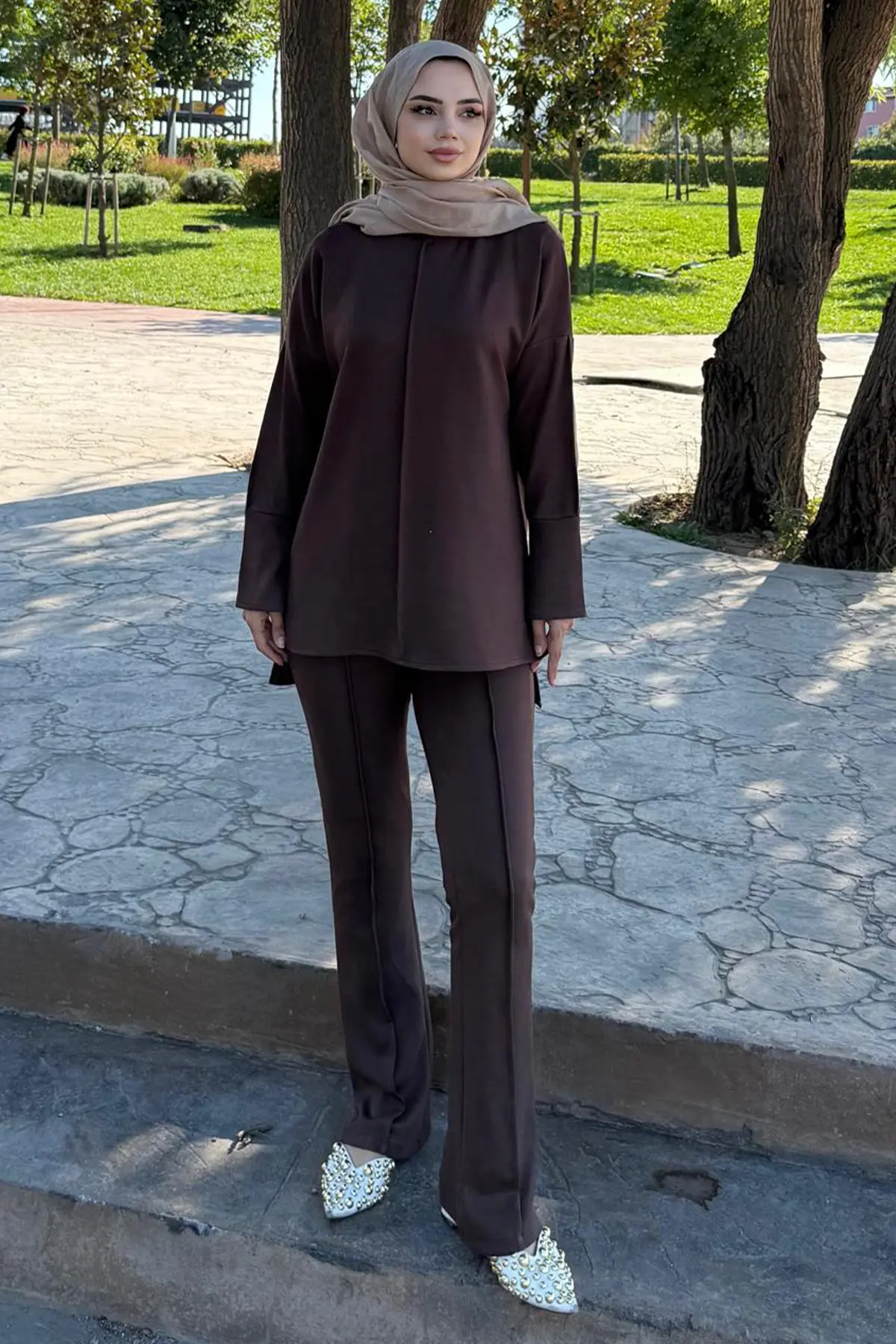 Dikiş Detaylı İkili Takım-detail