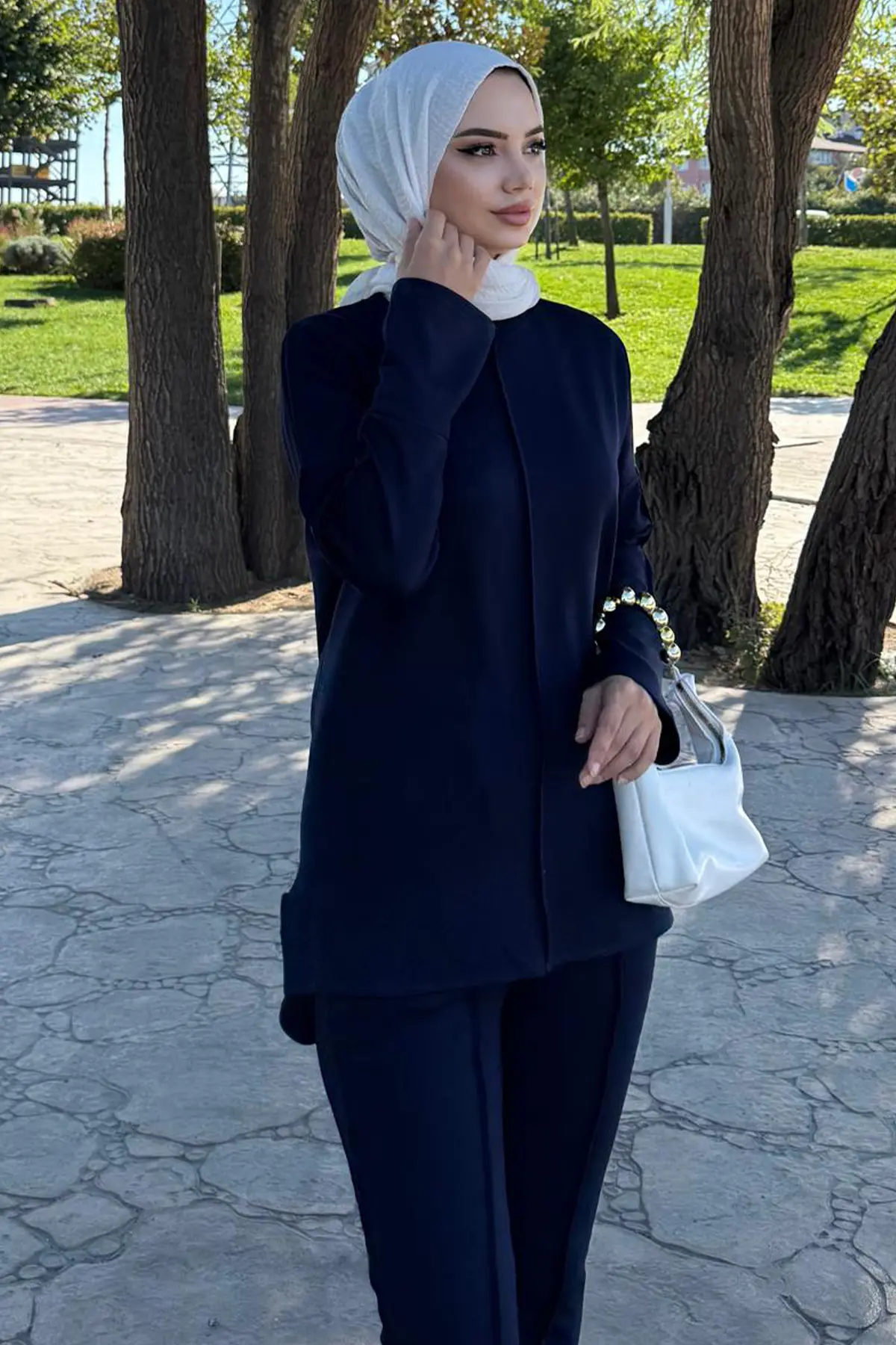 Dikiş Detaylı İkili Takım-detail