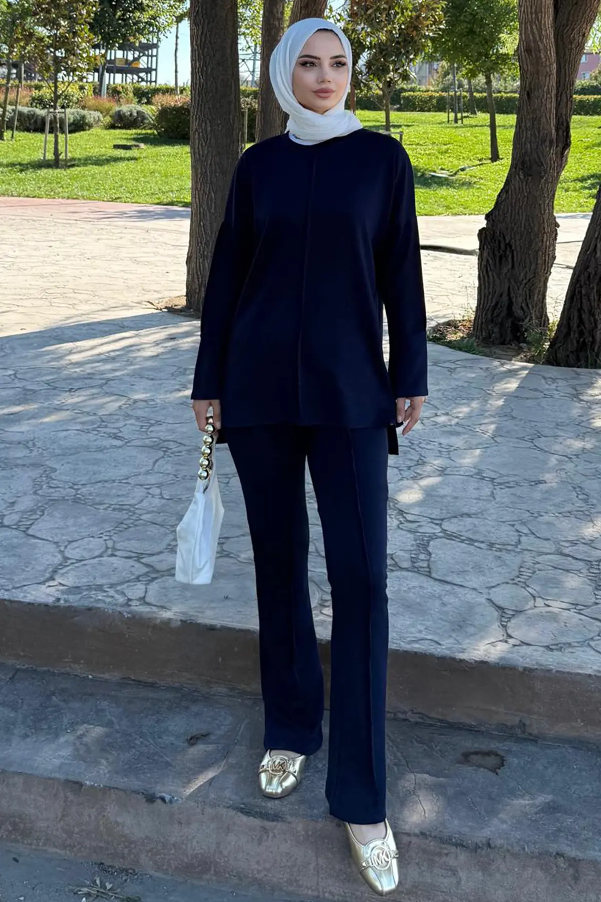 Dikiş Detaylı İkili Takım-detail