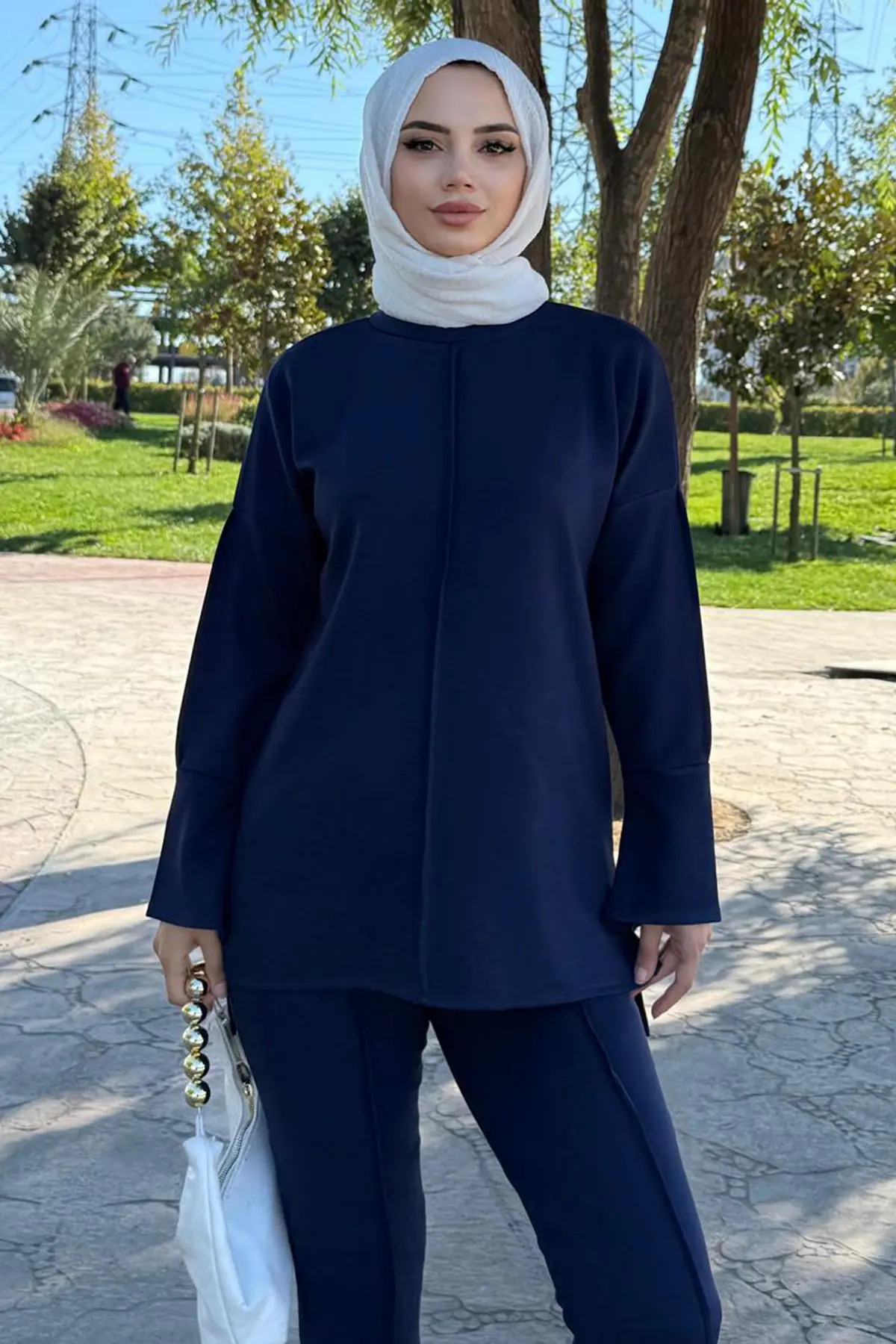 Dikiş Detaylı İkili Takım-detail