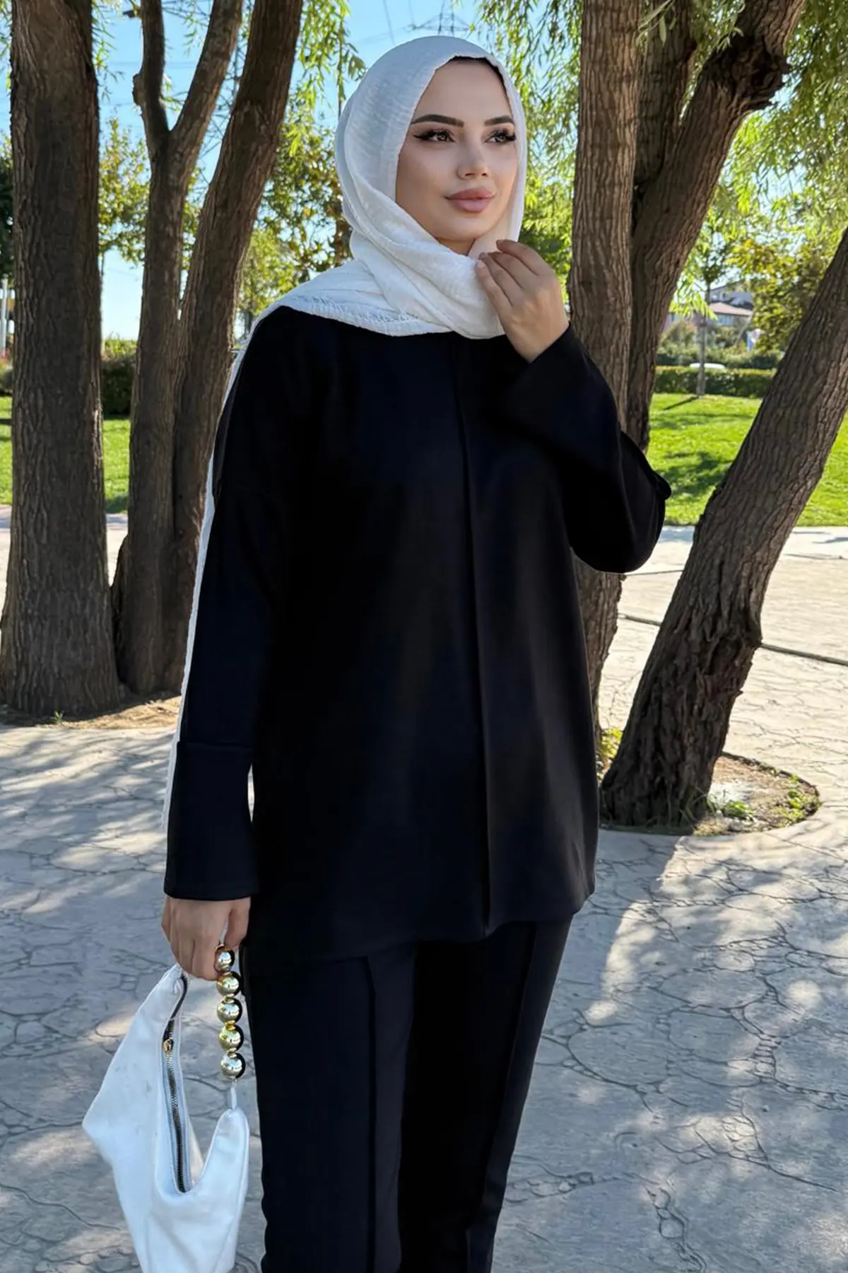 Dikiş Detaylı İkili Takım-detail