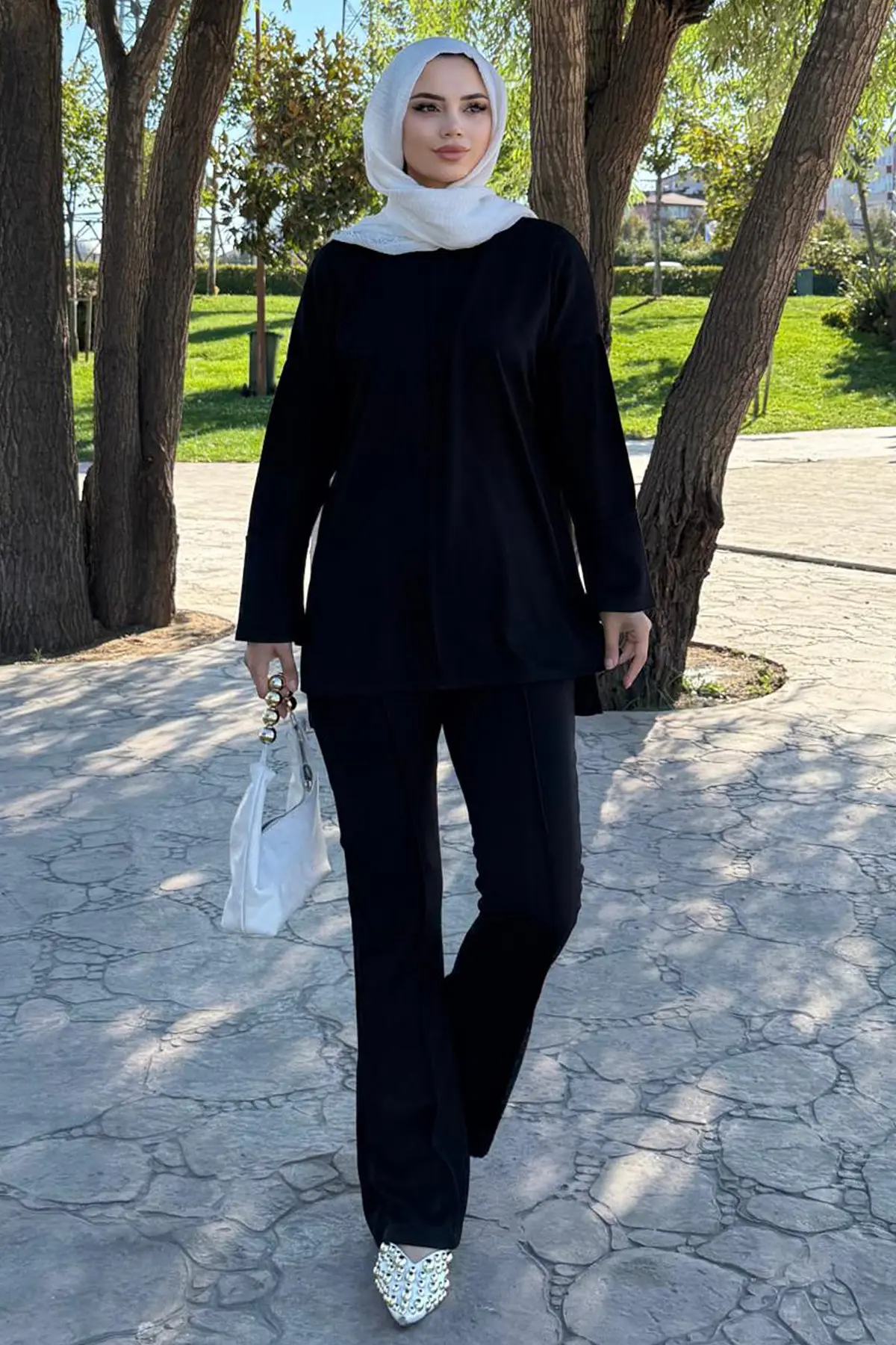 Dikiş Detaylı İkili Takım-detail