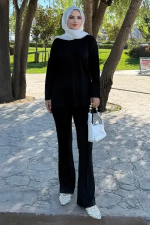 Dikiş Detaylı İkili Takım