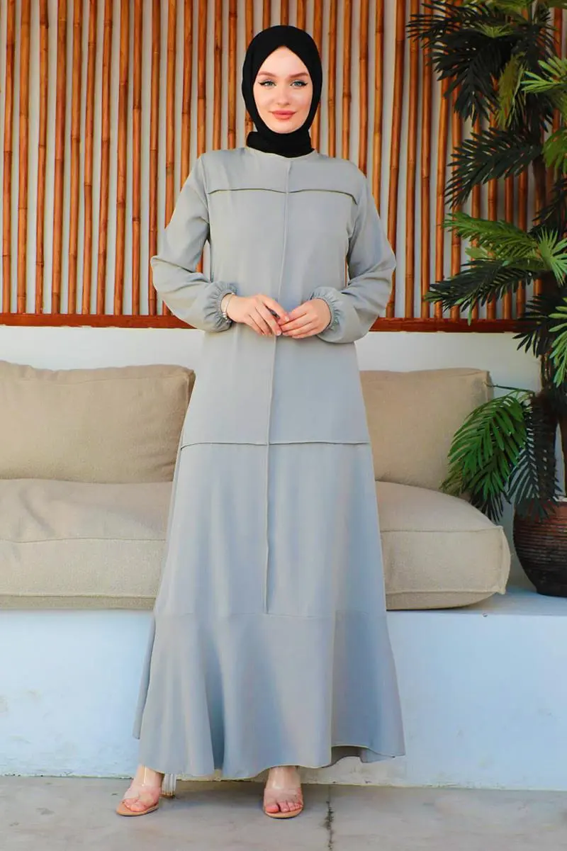 Dikiş Detaylı Model Elbise-detail