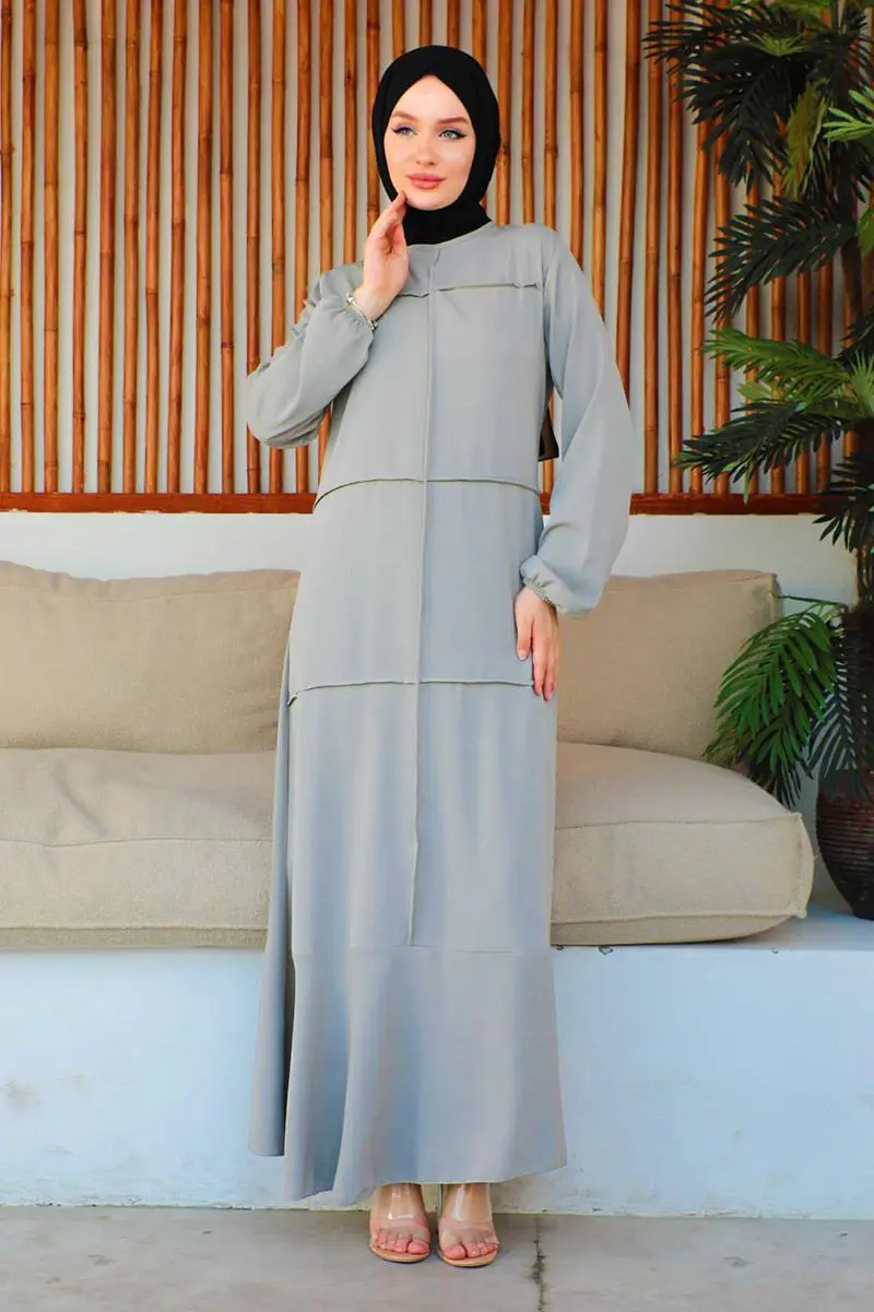 Dikiş Detaylı Model Elbise-detail