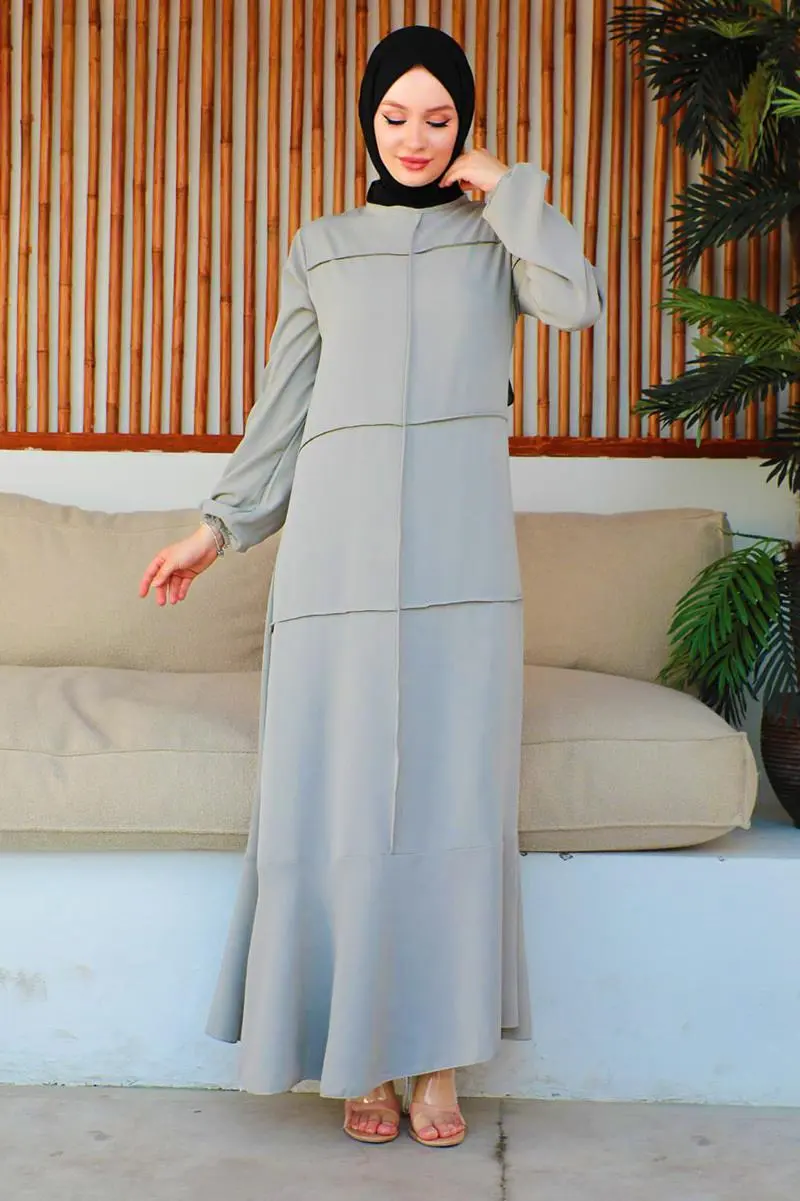 Dikiş Detaylı Model Elbise-detail