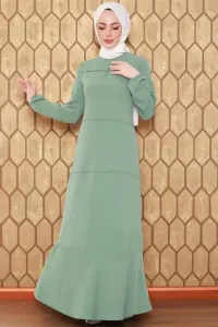 Model Dress With Stitching Details