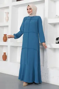 Model Dress With Stitching Details