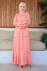 Model Dress With Stitching Details