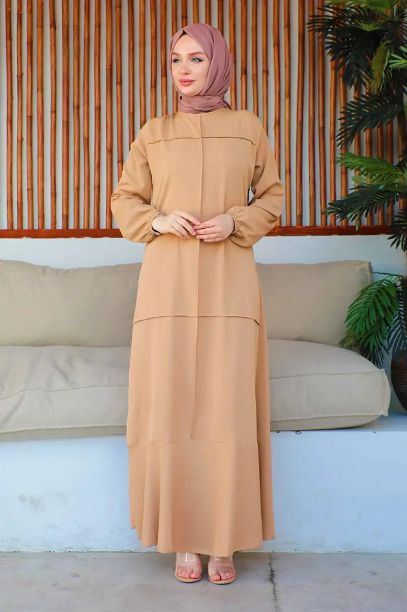 Dikiş Detaylı Model Elbise-detail