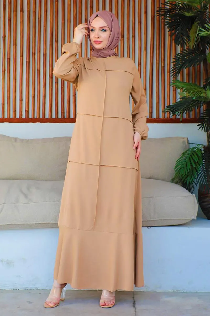Dikiş Detaylı Model Elbise-detail