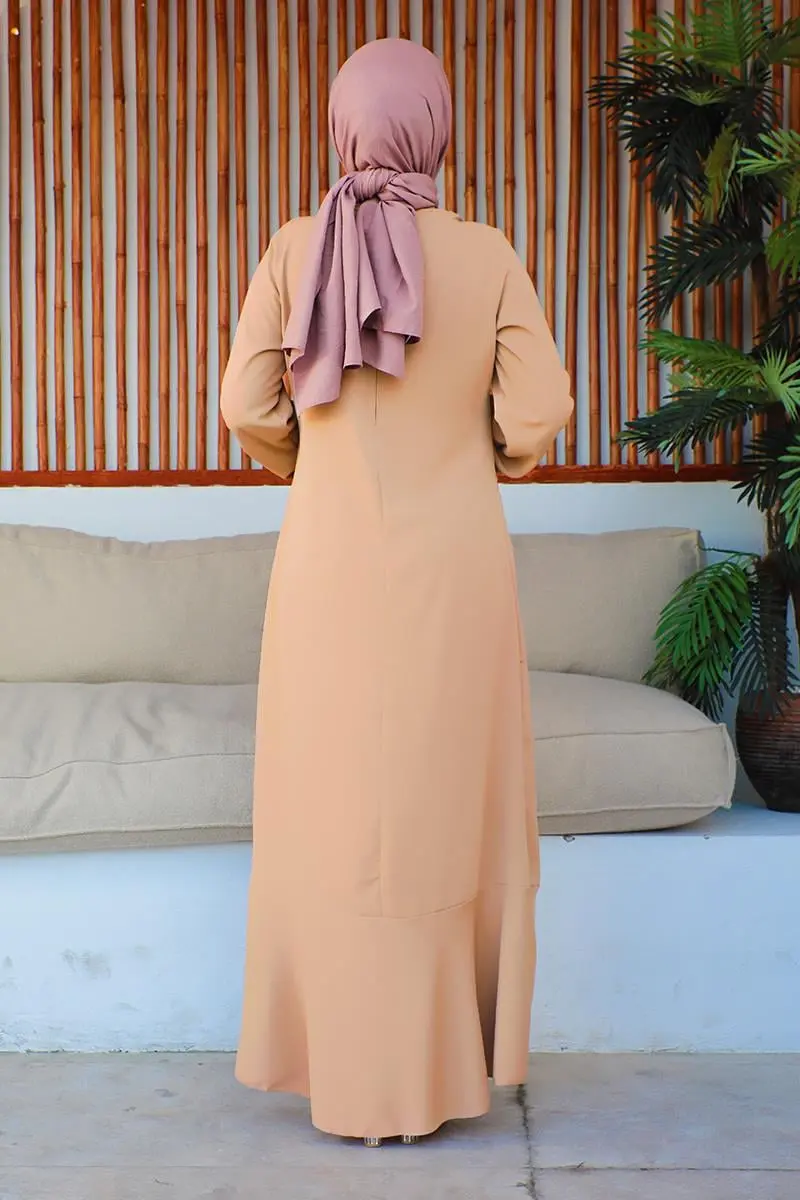 Dikiş Detaylı Model Elbise-detail