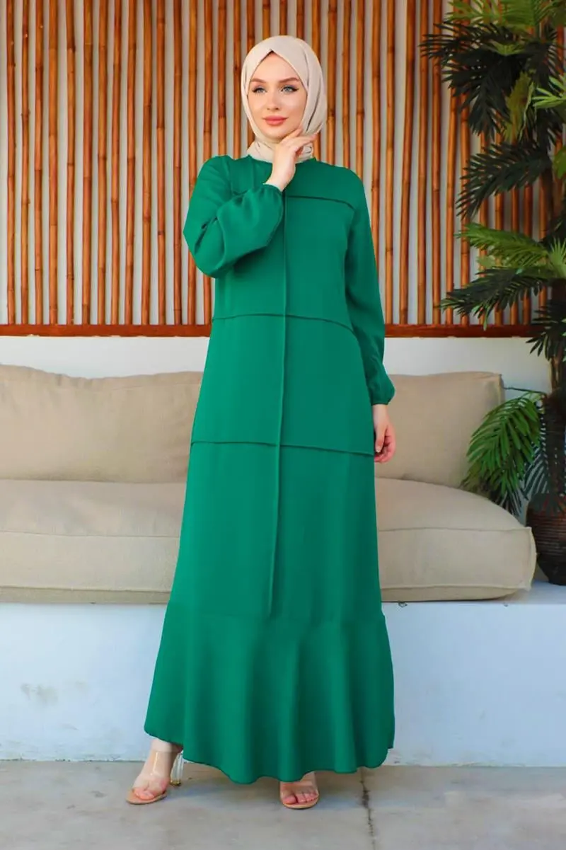 Dikiş Detaylı Model Elbise-detail