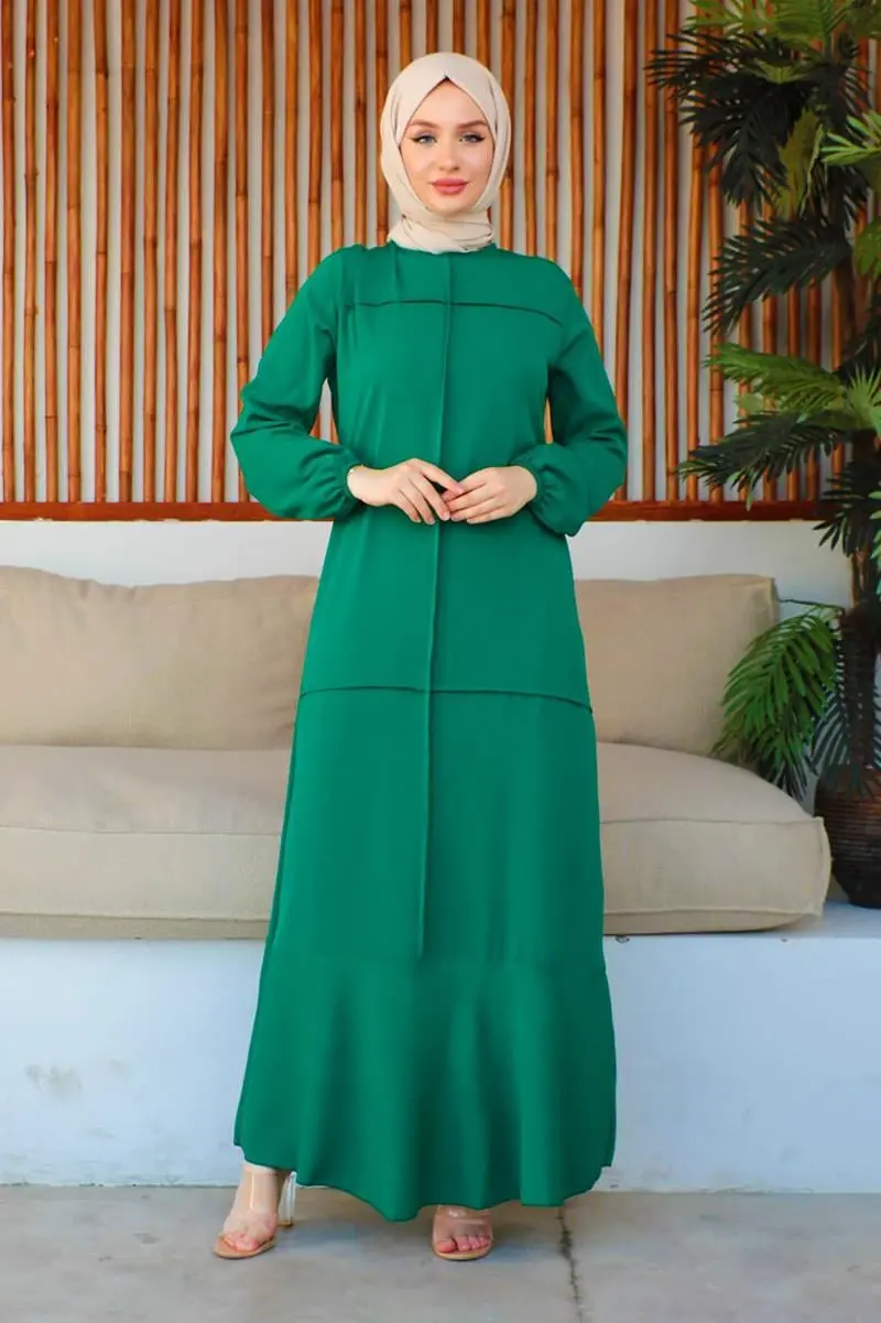 Dikiş Detaylı Model Elbise-detail