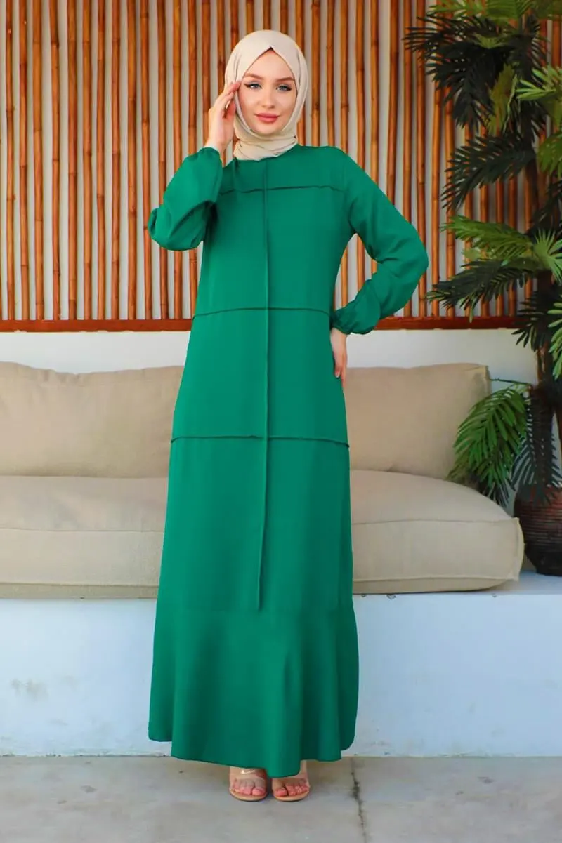 Dikiş Detaylı Model Elbise-detail