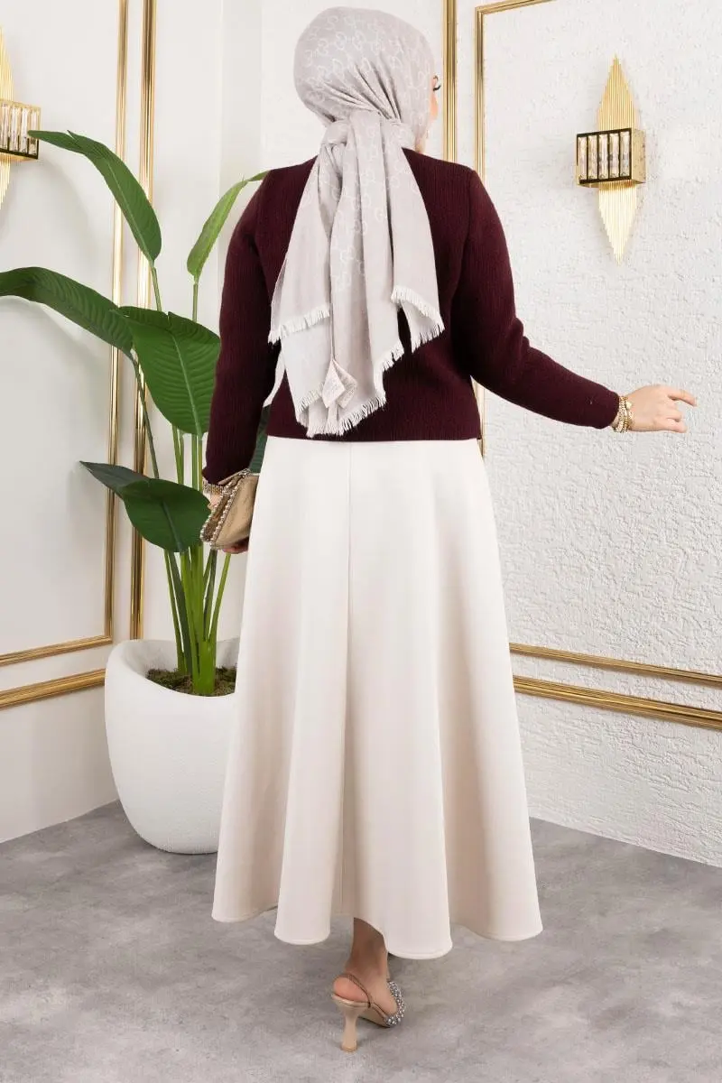 Buttoned Knitted Cardigan-detail