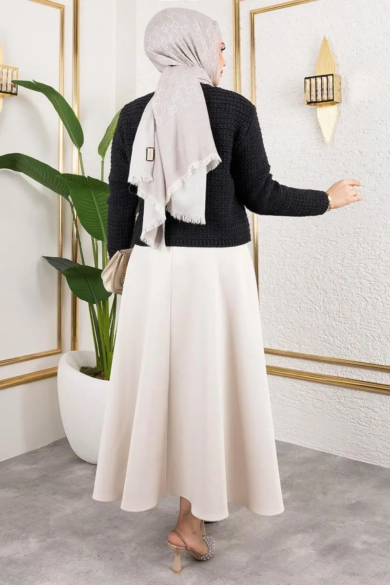 Buttoned Knitted Cardigan-detail