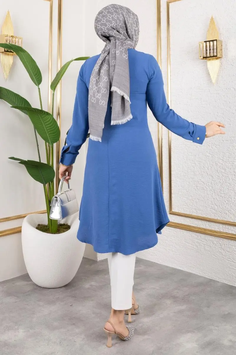 Button Detailed Aerobin Tunic-detail