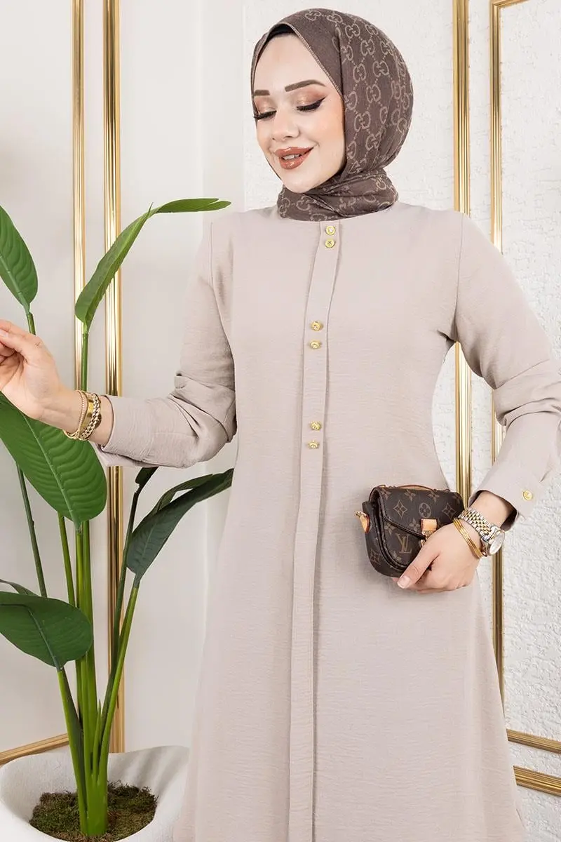 Button Detailed Aerobin Tunic-detail