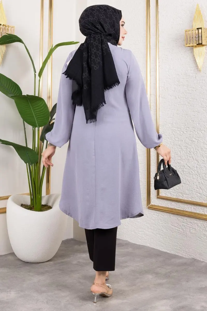 Düğme Detaylı Aerobin Tunik-detail