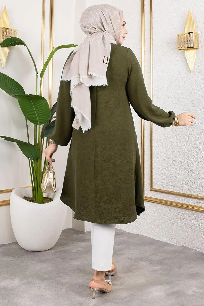 Düğme Detaylı Aerobin Tunik-detail