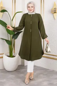 Düğme Detaylı Aerobin Tunik