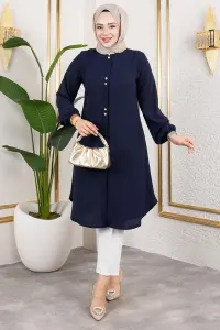 Aerobin Tunic With Button Detail