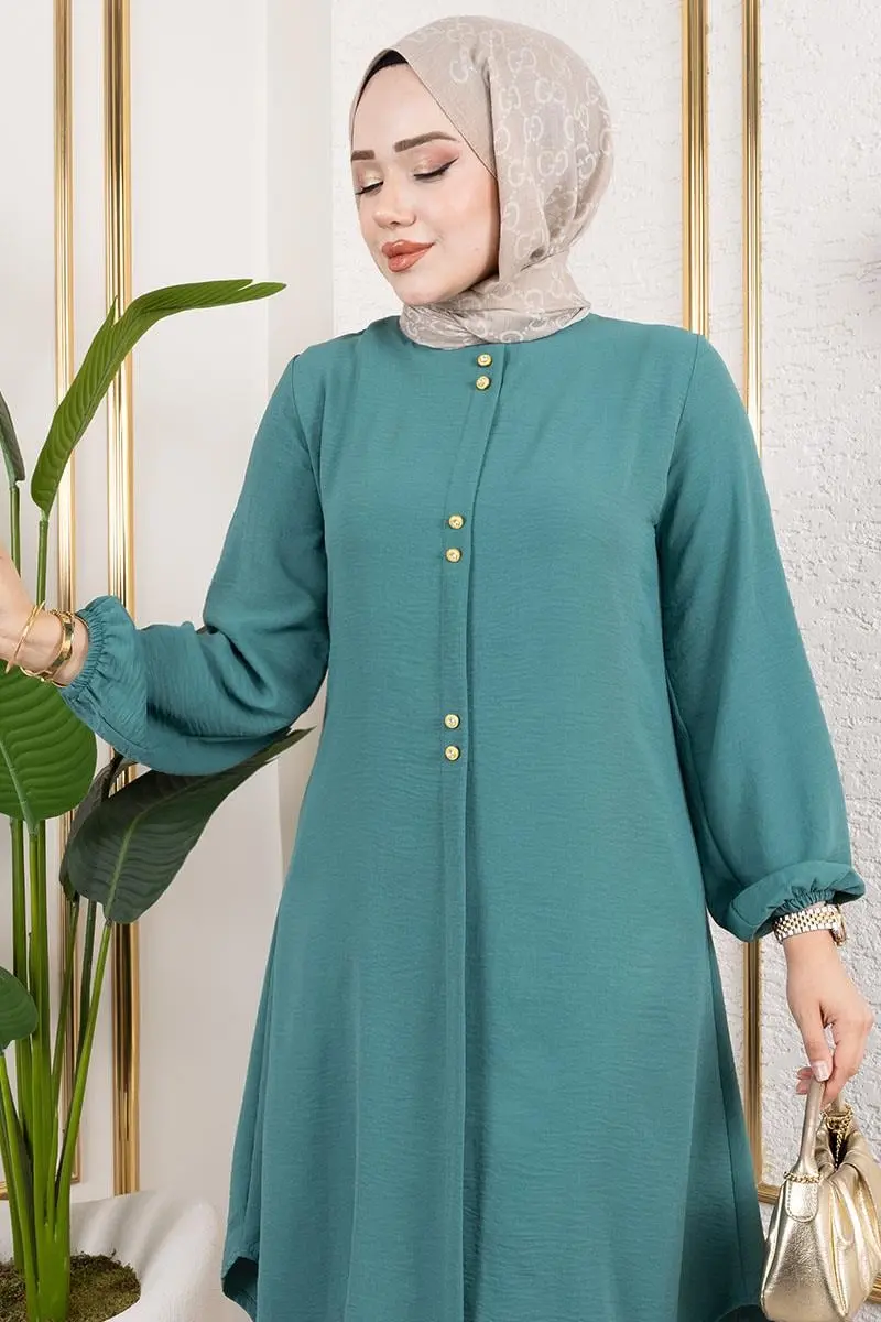 Düğme Detaylı Aerobin Tunik-detail