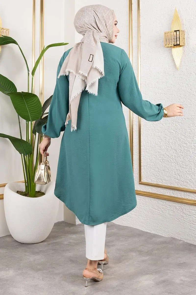 Düğme Detaylı Aerobin Tunik-detail