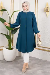 Düğme Detaylı Aerobin Tunik