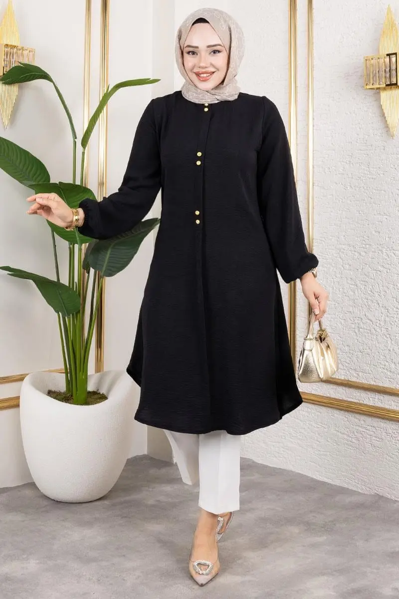 Düğme Detaylı Aerobin Tunik-detail