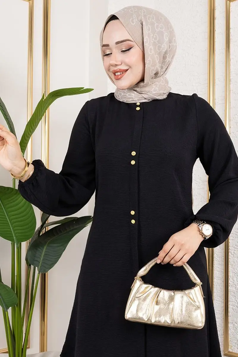 Düğme Detaylı Aerobin Tunik-detail