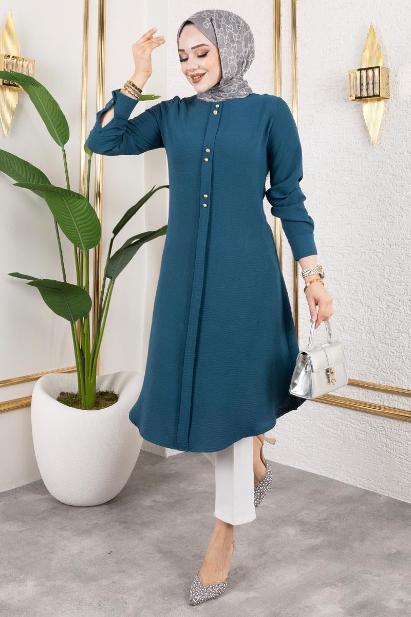 Button Detailed Aerobin Tunic