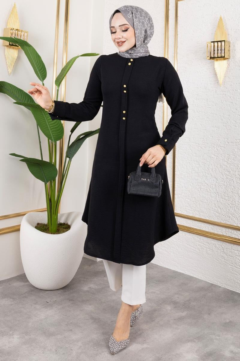 Button Detailed Aerobin Tunic