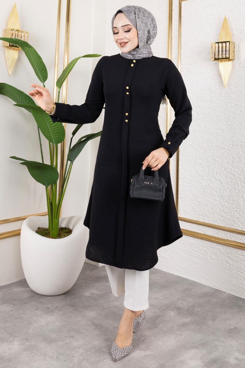 Button Detailed Aerobin Tunic