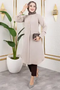 Button Detailed Aerobin Tunic