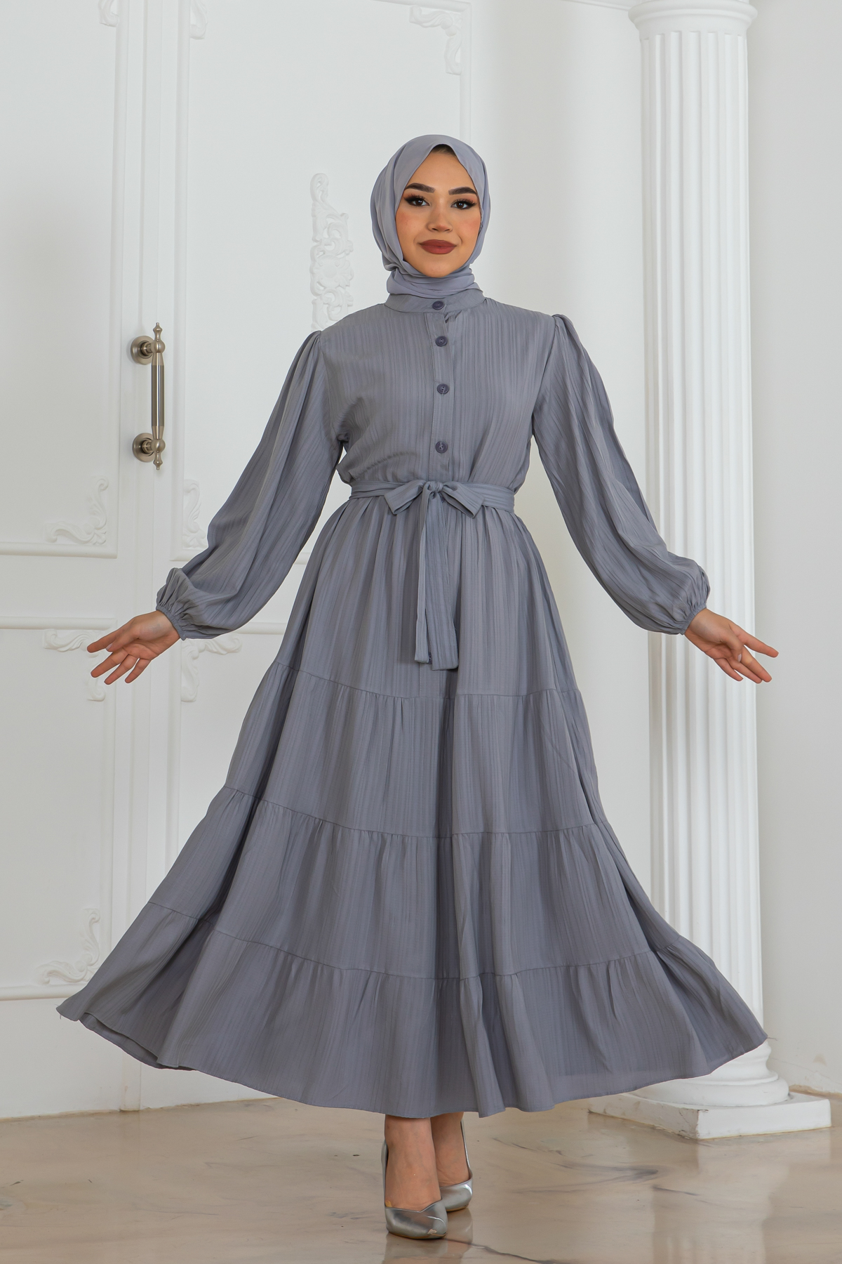 Button Detailed Dress