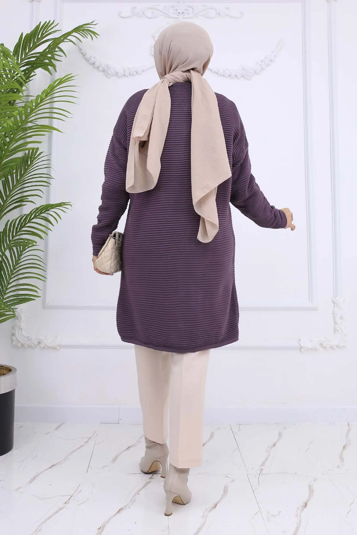 Düğme Detaylı Fitilli Hırka-detail