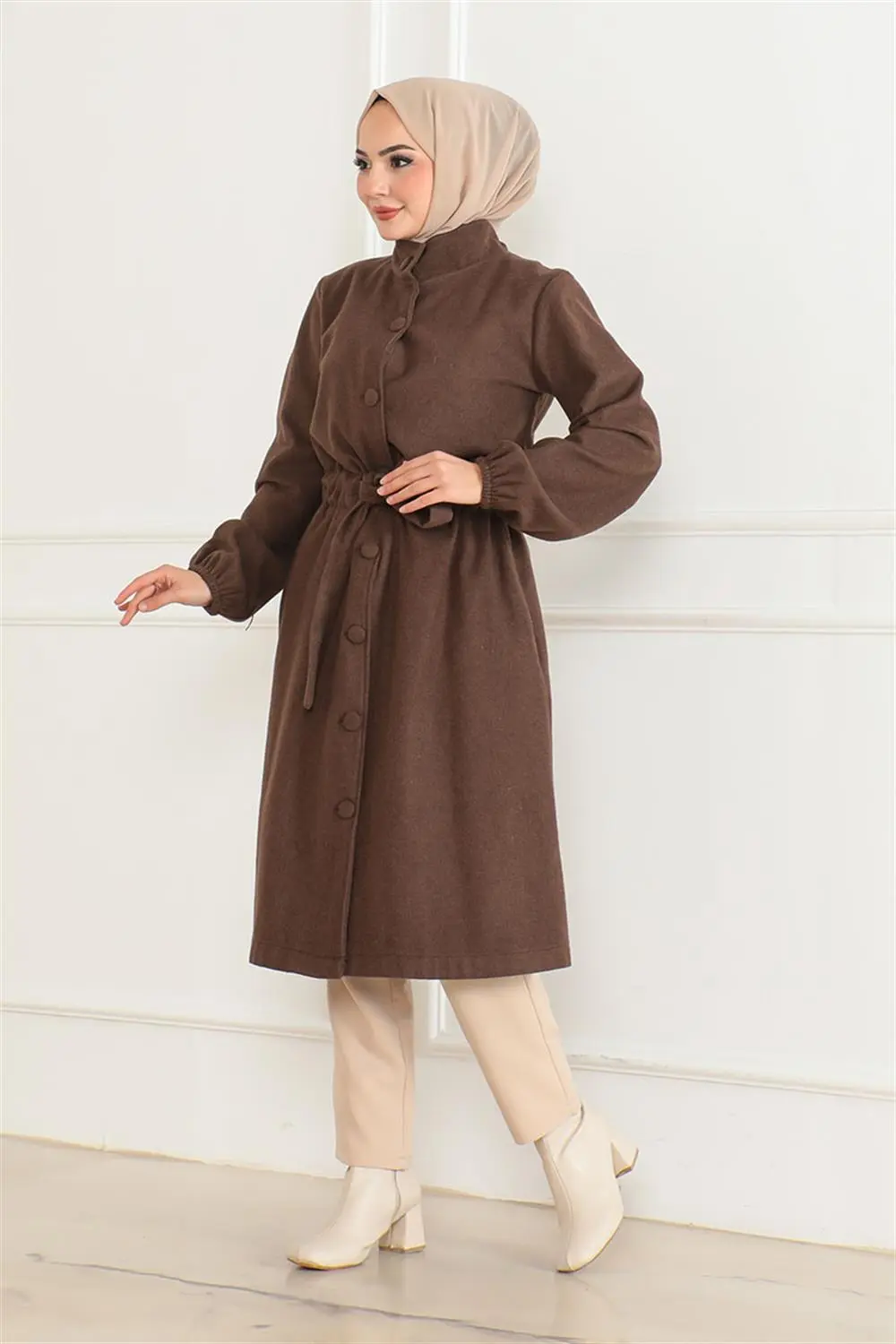 Button Detailed Stash Coat-detail