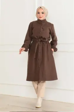 Button Detailed Stash Coat