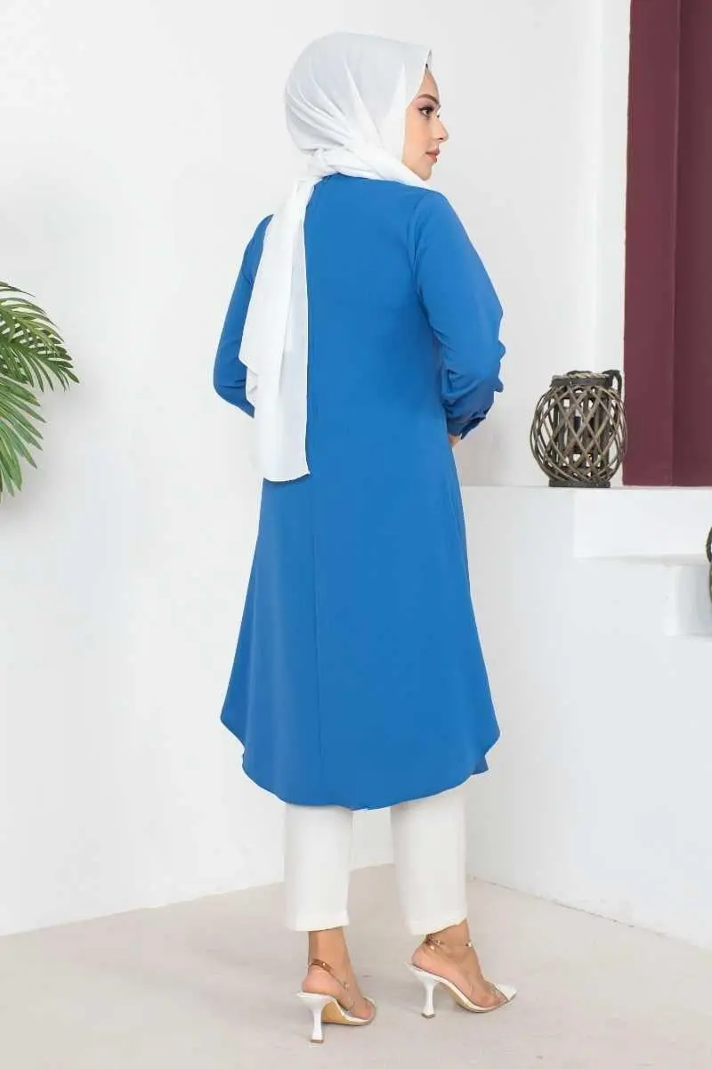 Button Detailed Hijab Tunic-detail