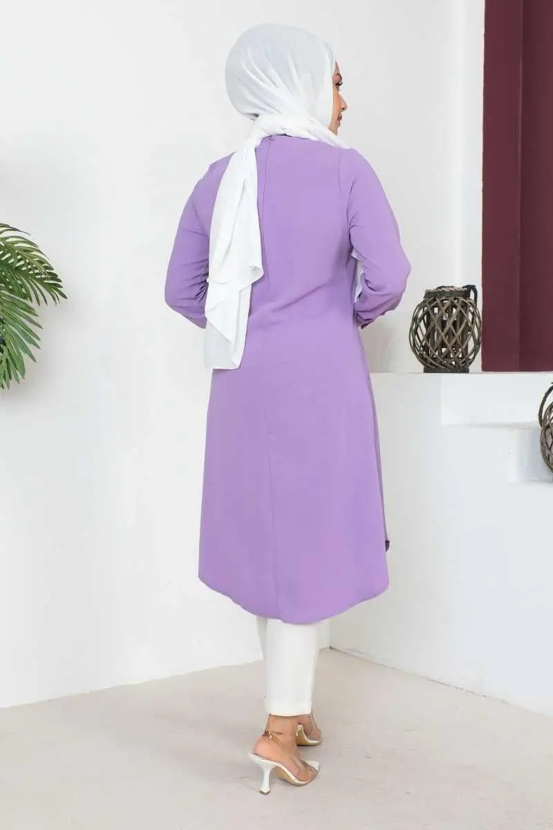 Button Detailed Hijab Tunic-detail