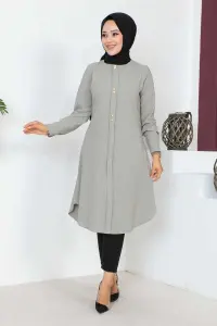 Button Detailed Hijab Tunic