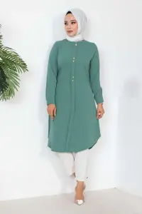 Button Detailed Hijab Tunic